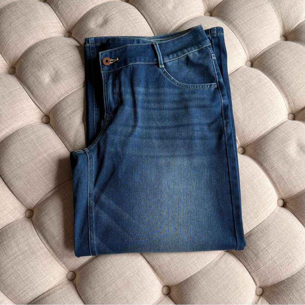Halara Asymmetric Low Rise Baggy Wide Leg Jeans-Petite - Picture 3 of 5